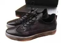 giorgio armani chaussures sneaker  full leather carving retro sole